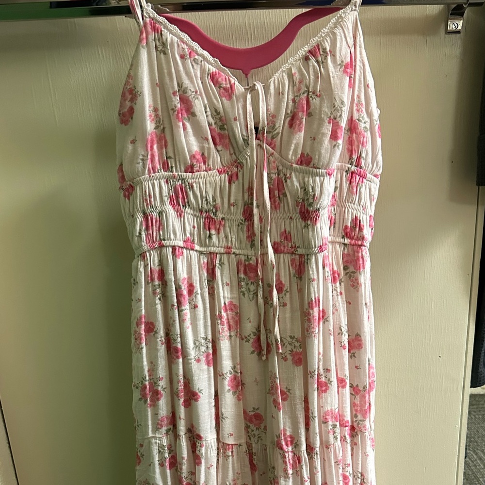 Trixxi Pink Floral Maxi Dress